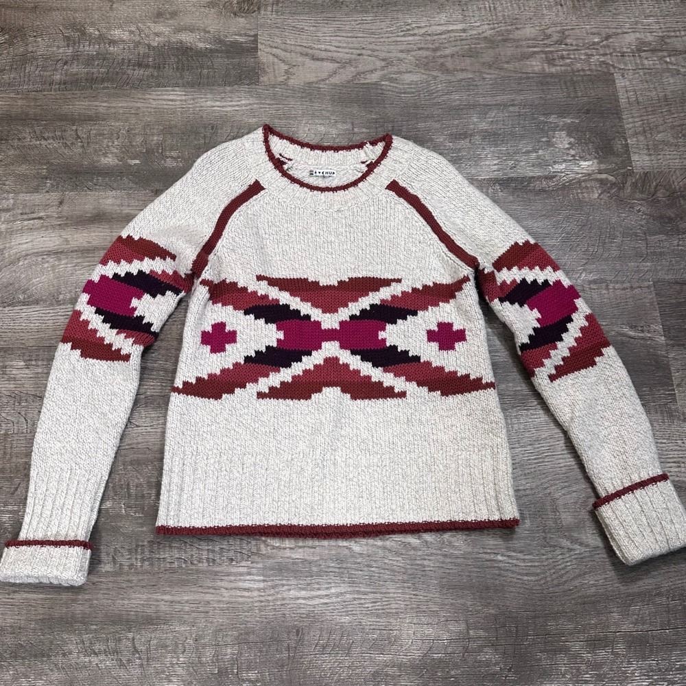 Smartwool x‎ CHUP Womens Small Wool Blend Southwestern Geometric Knit Sweater
